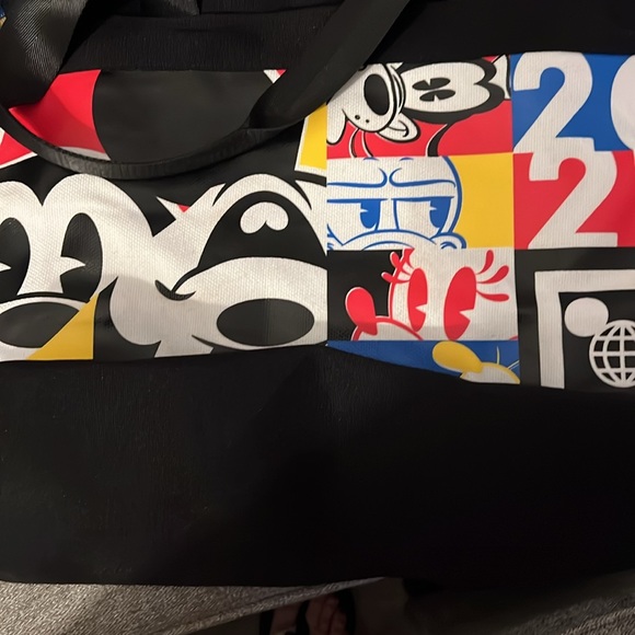 Disney World Parks 2021 Limited Release, Mickey & Friends Bright Canvas Tote Bag - Picture 14 of 16